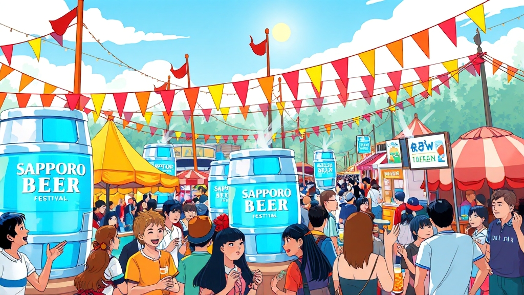 삿포로 축제 & 즐길 거리: 놓치면 후회! (cartoon 스타일)