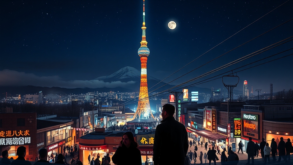 삿포로 여행 팁: 전망대 & 쇼핑 정보 (realistic 스타일)