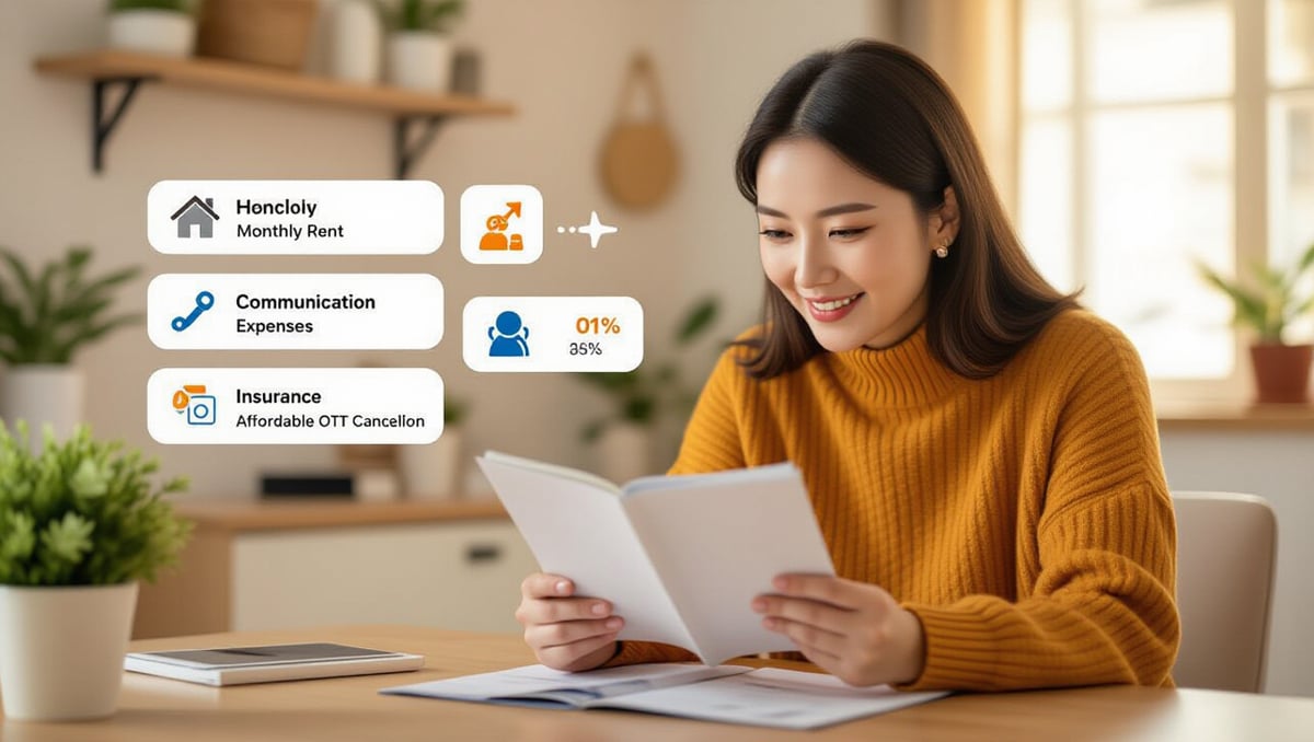 1인 가구 맞춤 재테크: 지출 관리부터 소비 분석, 예산 설정까지 5 💡 고정 지출 줄이기: 똑똑한 절약 습관