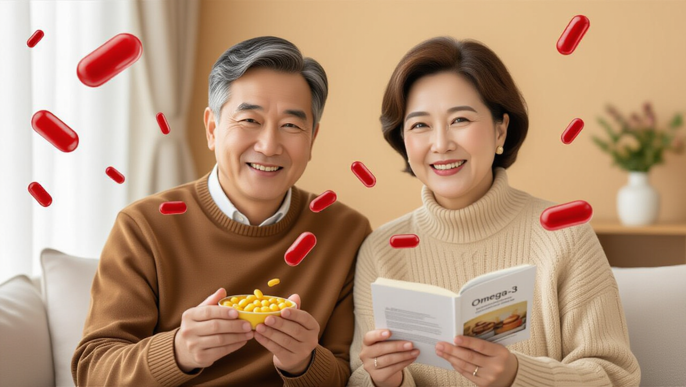 💖 혈액 순환 및 기억력 개선: 오메가-3