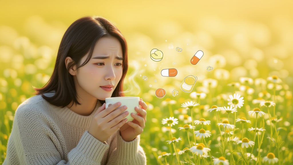 ⚠️ 카모마일 차, 섭취 전 꼭 확인하세요!