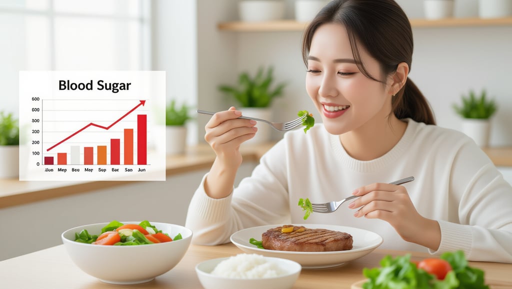 혈당 관리 핵심 가이드: 식습관부터 운동까지 실천 노하우 4 ⏰ 식후 혈당 스파이크, 이렇게 막아요!
