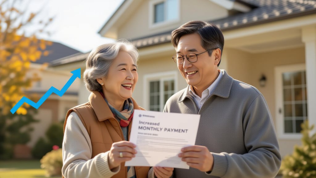 2026년 주택연금 개편: 수령액 인상, 가입 조건 완화 핵심 변화 3 📈 월 수령액 인상, 얼마나 받을까요?