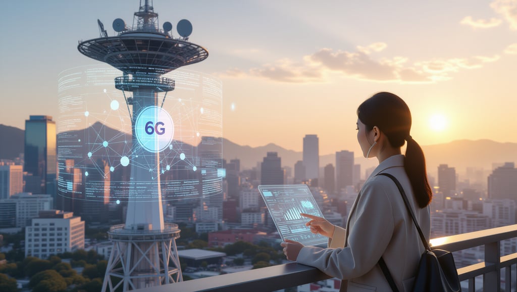 2026년 디지털 메가트렌드: AI, 6G, 메타버스 핵심 전망 3 🌐 초연결 사회의 기반: 6G 통신과 인프라 혁신